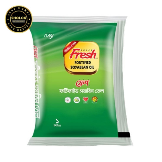 Fresh Fortified Soyabean Oil (Poly) 1 Liter