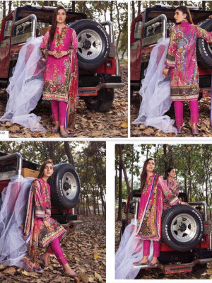 Dinar Digital Printed Lawn