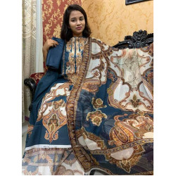 Zebaish Digital and Embroidered Lawn